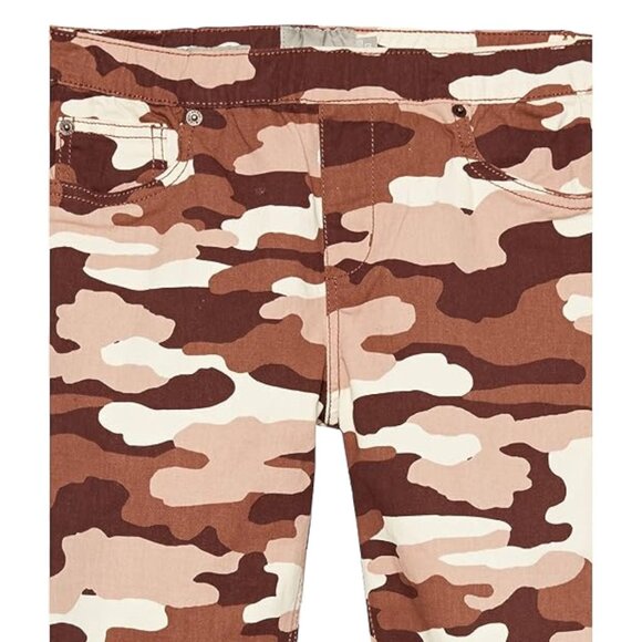 Lucky Brand Girls Pull-on Stretch‎ Jegging Pants In Brown Camo - Size M 8/10Y - Picture 3 of 9